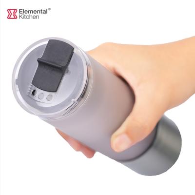 China Viable Plastic Cheap Essential Manual Crusher With Salt And Pepper Hand Grinder 190ml Bottle Plastic Crusher for sale