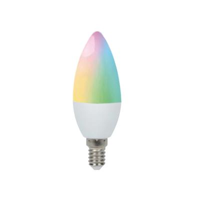 China Wholesale Residential Hot Sale E26 E27 B22 E14 E12 Smart Led C37 Filament 4W Flameless and Candle Light for sale