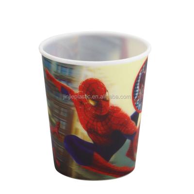 China Cute Promotion PP Straw Plastic Cup, 3d Printing Cup For Kids Plastic Yogurt Cup for sale