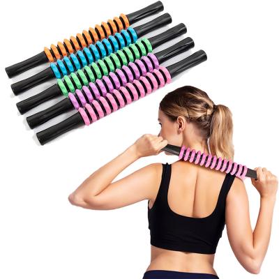 China PVC+TPE Wholesale Tape Muscle Roller Massage Stick Handheld Speed ​​Massage Stick for sale