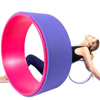 China Wholesale custom universal for back pain flips stretch band yoga wheel roller fitness eco-friendly circle for sale