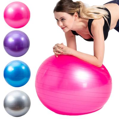 China Hot Selling Export Quality EU Exports Explosion-Proofand Thickened 2MM 65cm 75cm Non-slip Pilates Balls Gym Ball Yoga Ball 55cm for sale