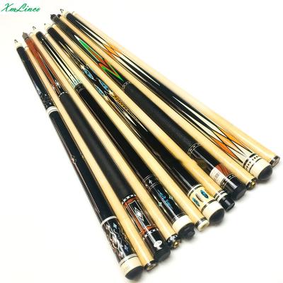 China Marple Wood+Sticker Canvas Maple xmlinco Irelan Handle Carom Billiard Wood Billiard Cue Stick for sale