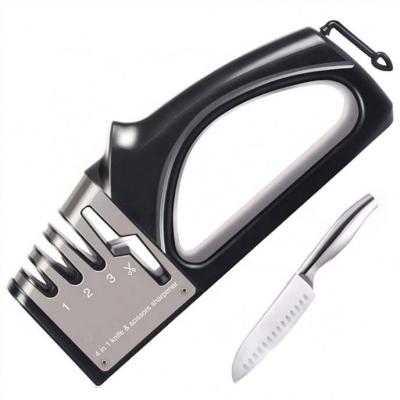 China Disposable 4 in 1 Diamond Coated Knife Sharpener and Scissor Sharpener for sale