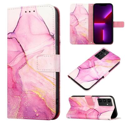 China For Samsung Galaxy S23 Ultra Flip Leather Phone Case For Samsung Galaxy S23 PU Marble Cover For S21 S22 S20 Plus A34 A54 A13 A14 Wallet Card Case for sale