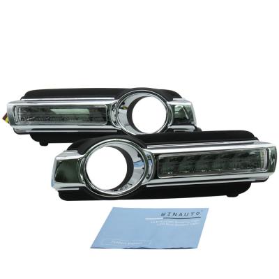 China ABS flexible universal strip drl daytime running light for Mitsubishi Pajero V93/93 2015-2018 with yellow turn light for sale