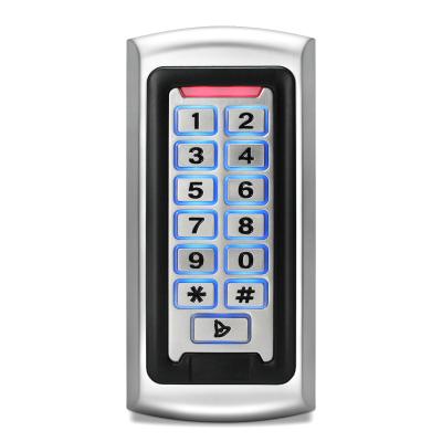 China IP65 weatherproof metal access control waterproof/waterproof keypad with rfid reader for sale