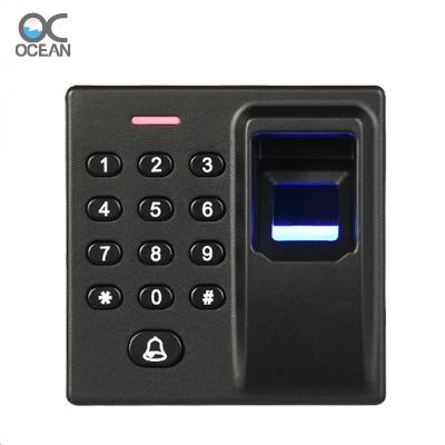 China 86*86mm Size Standalone Fingerprint Access Control , RFID Keypad 500 for sale