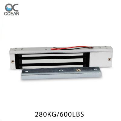 China 280KGS/600LBS Access Control Standing Electronic Magnetic Force Lock With LED for sale