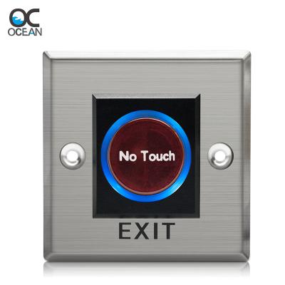 China 304 Stainless No Touch Exit Button With LED For Access Control System for sale