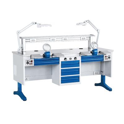 China Modern Dental Lab Workstation 1.8m Dental Lab Operating Table Dental Lab Workbench With Adjustable Height for sale