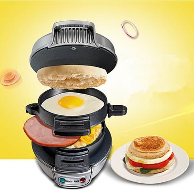 China Easily Cleaned Automatic Mini Electric Non Stick Burger Press Machine Grill Sandwich Maker For Breakfast Cooking for sale