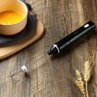 China Bowl-Lift Design Wholesales Handheld Milk Frother 3 Speed ​​Stainless Steel Egg Beater Electric Coffee Blender for sale