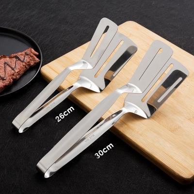 China Dropshipping Easily Cleaned Kitchen BBQ Tools Fried Stainless Steel Barbecue Tongs BBQ Clip Food Tongs for sale