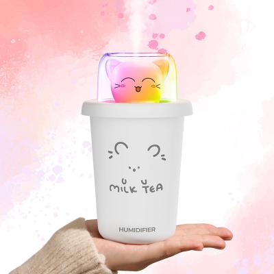 China Dropshipping Eco-friendly Home Bedroom Mist Essential Oil Air Quiet Ultrasonic Humidifier Rechargeable with Night Light for sale