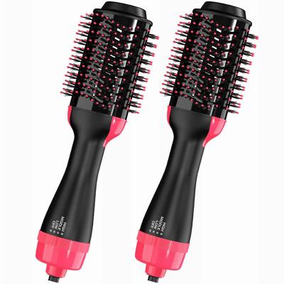 China Other 3 in 1 Promoted Negative Ion Technology Hair Straightener Brush One Step Hair Dryer Quick Hot Airbrush for sale