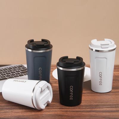 China Business Vacuum Stainless Steel Mug Coffee Insulated Tumbler Coffee Mugs With Spill Proof Lid for sale