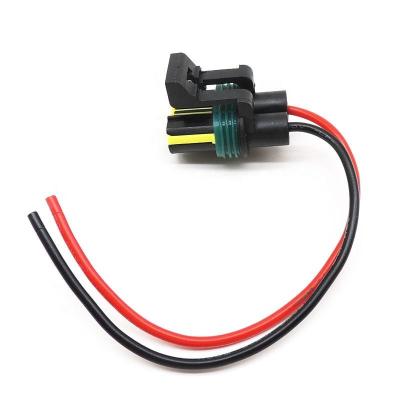 China Automobile 2 Pin Electrical Automotive Pigtail Plug Wiring Harness Connector for Chevrolet Corsa Ford Fiesta for sale