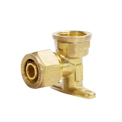 China MG-F008 Brass Tubing Female Seated Compression / Reducing Fitting Female Seated Equal for sale