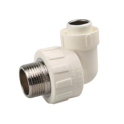 China PERT C105 - Aluminum - Plastic PERT Pipe Male Threads Fit Elbow For PERT Hot Water Floor Heating System Equal for sale