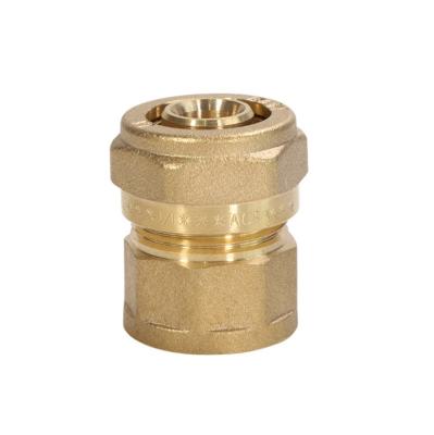 China MG-F002 Brass female compression adapter connector adpater fittings for aluminum plastic equal/hot water pipe reducer for sale