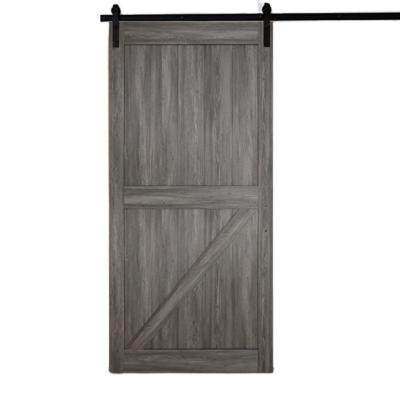 China MDF Barn Door Kit Market PVC MDF Interior Waterproof European Popular Room Cabinet Sliding Position Door for sale