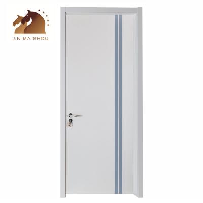 China New Style Home Interior Doors Room CE Waterproof PVC Bathroom Paintless Wooden Door Waterproof Paintless Wooden Door for sale