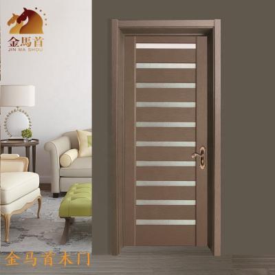 China JMS 2021 new PVC door design home office surface wooden room door waterproof popular PVC interior paintless film for sale