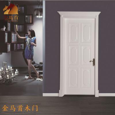 China Modern Special Height Apartment Design Interior Wooden Swing Door Modern Open Position Customized ISO Cut Out Style Room Solid Wood Door for sale