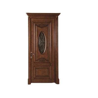 China Decoration export to CE global wooden apartment door China market JMS living room solid wood wooden door for sale