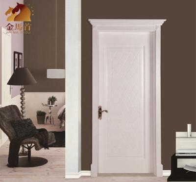 China Modern Professional Wood Door Manufacturer America Composite Material Standard Interior Bedroom Painted Swing Open MDF Room Door for sale