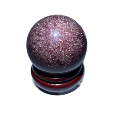 China Wholesale Bulk Quartz Sphere Strawberry Healing Crystals Ball China Strawberry Gold Crystal Ball for sale