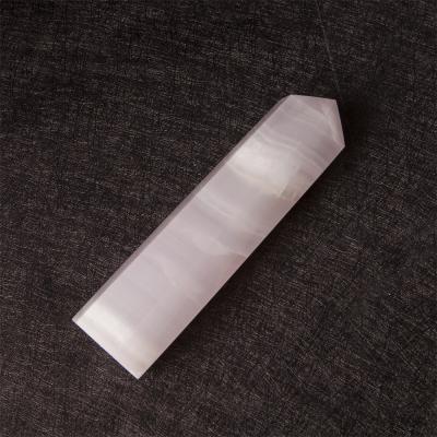 China High Quality Natural Folk Quartz Crystal Rose Crafts Europe Tower Caribbean Calcite Dots for sale