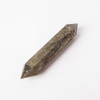 China Top quality Europe crystal lathe point of pyrite natural folk stone crystal lathe crafts for sale