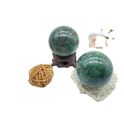 China Europe Factory Price Ruby Zoisite Sphere Epidote Natural Quartz Wholesale Crystal Stone Ball For Sale for sale