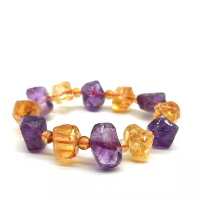 China Wholesale Africa Quality Naturally Ametrine Stone Accompany Bracelet for sale