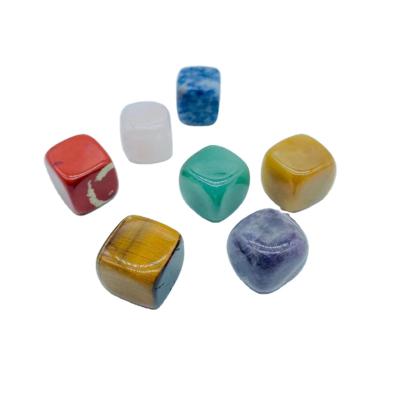 China Wholesale Natural Europe Gemstones 7 Chakra Quartz Cube For Crystal Healing Stones for sale