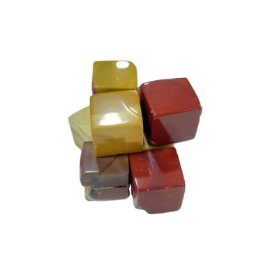 China Wholesale Polished Europe Yellow Stone Mookite Cubes Small Chakra Cube Tumbled Crystals Stone For Healing for sale