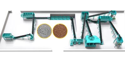 China Línea de producción de fertilizantes orgánicos Línea de producción de fertilizantes compuestos Línea de producción NPK Línea de producción de fertilizantes mezclados en venta