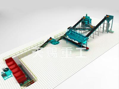 China Goat Dung Organic Fertilizer Production Machine in Manure Organic Fertilizer Production Line for sale
