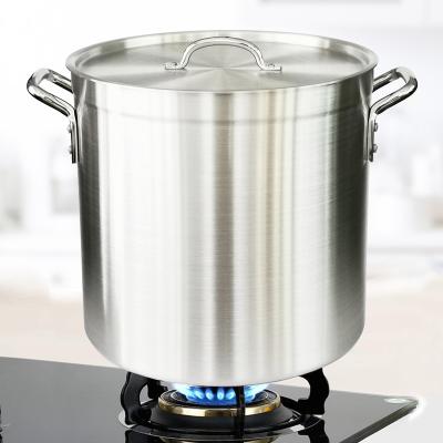 China Factory Sustainable Resale Cooking Pots Aluminum 3mm Thickness Heavy Duty Soup And Stock Pot for sale