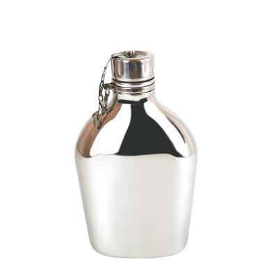 China Stainlee Stainless Steel Protable Outdoor Hip Flask Leakproof For Alcohol Water Juice Pocket Flagon Camping Travel Cup Hip Flask for sale