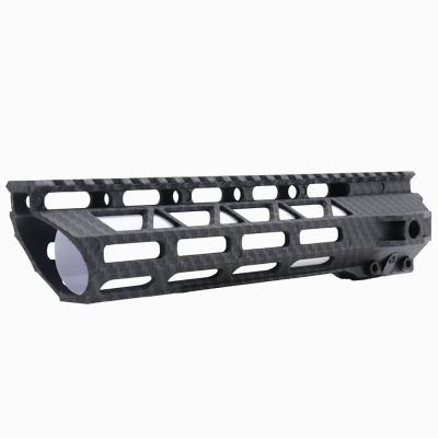 China Handguard 10 Inch Heavy Duty Free Floating AR15 Super Lightweight HYDRAULIC DIVED SCRATCH FIBER CARBON FIBER for sale