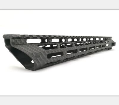 China Super Lightweight 15 Inch Carbon Fiber Accessories AR 15 Heavy Duty Handguard Heavy Duty for sale