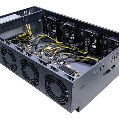 China With 240MH/S fan machine 8 gpu graphics card motherboard B85 server case gpu case b85 for sale