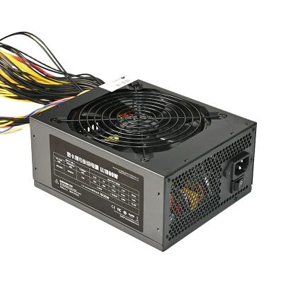 China PSU PC Low Power Consumption ATX Power Supply 3600w 3000w 2800w 20+4pin Power Supply For 8 GPU 3080 3090 Cards for sale