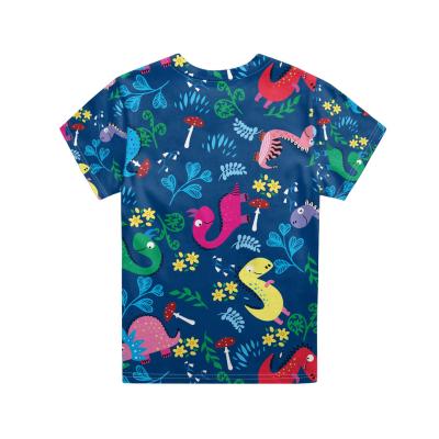 China Custom Wholesale Children's Sleeve Cartoon Boys Anti-Shrink Short O-Neck T-Shirt Top Quality for sale