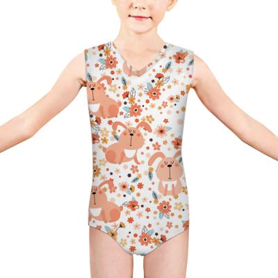 China Other Top Quality Beach Swimwear Kids Girls One Piece Bathing Children's Overalls Swimwear for sale