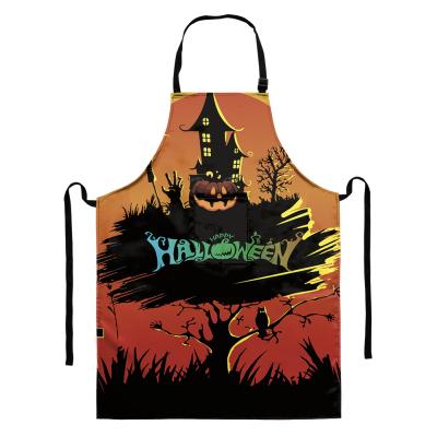 China Supernatural Food/Drinks Halloween Creatures Butternut Squash Smiling Aprons Cooking For Adult Women Man Teenger Holiday Clothing for sale