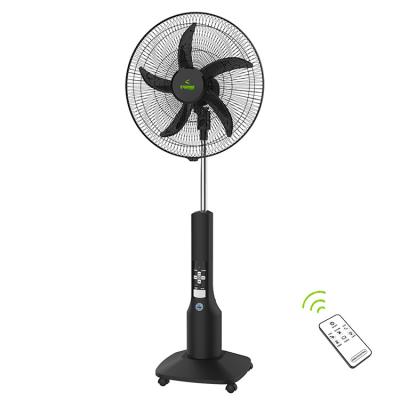 China AC and DC IW-8068 Remote Control Electric Rechargeable Stand 18inch Fan Solar Rechargeable Fans for sale